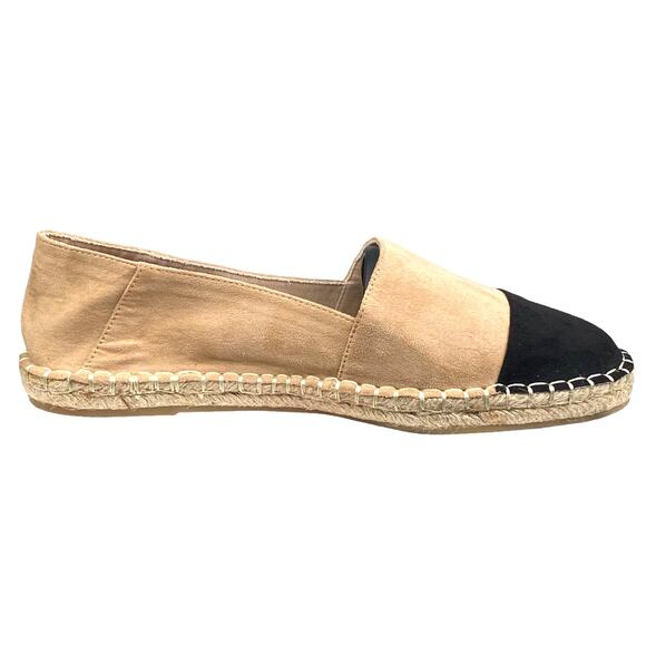 Zara Women's Esparto Black Tan Slip On Espadrilles Size 40 US 9 - Picture 4 of 11